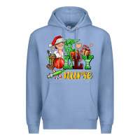Colony Blue jolly nurse with Christmas element Premium Hoodie - AdoDesignShop