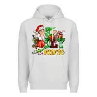 Dove Grey jolly nurse with Christmas element Premium Hoodie - AdoDesignShop