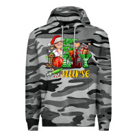 Slate Camo jolly nurse with Christmas element Premium Hoodie - AdoDesignShop
