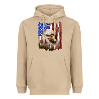 Mushroom usa flag with eagle head Heavyweight Hoodie - texasbilliewilder