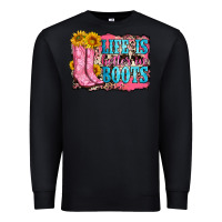 Black life is better in boots Premium Sweatshirt - Zillion Design Studio