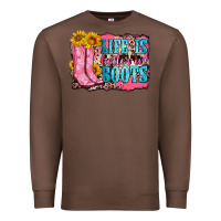 Chestnut life is better in boots Premium Sweatshirt - Zillion Design Studio