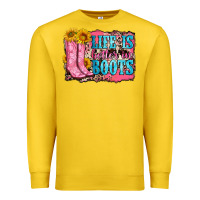 Lemon life is better in boots Premium Sweatshirt - Zillion Design Studio