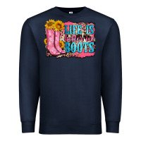 Navy life is better in boots Premium Sweatshirt - Zillion Design Studio