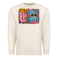 Sandshell life is better in boots Premium Sweatshirt - Zillion Design Studio