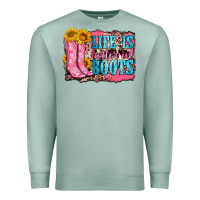 Seafoam life is better in boots Premium Sweatshirt - Zillion Design Studio