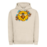 Pigment French Oak bee sunflower leopard Urban Hoodie - AdoDesignShop