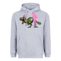 Heather Grey balerina t rex dinosaur with tutu Heavyweight Hoodie - RanaPortraitStore