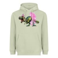 Matcha balerina t rex dinosaur with tutu Heavyweight Hoodie - RanaPortraitStore