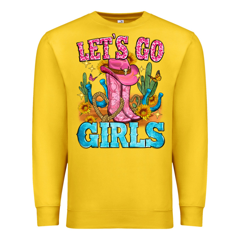 Let's Go Girls Premium Sweatshirt by Zillion Design Studio | Teevron