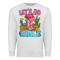 Oatmeal Heather let's go girls Premium Sweatshirt - Zillion Design Studio