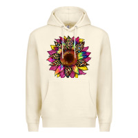 Sandshell tie dye leopard sunflower Premium Hoodie - Artiststas