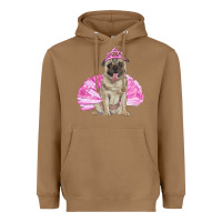 Toasted Coconut balerina pug with tutu Heavyweight Hoodie - RanaPortraitStore