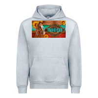 Heather Grey aztec horse cactus and sunflowers license plate template Urban Hoodie - Artiststas