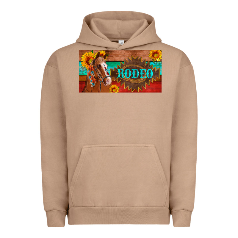 Aztec Horse Cactus And Sunflowers License Plate Template Urban Hoodie by Artiststas | Teevron
