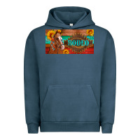 Pigment Midnight Navy aztec horse cactus and sunflowers license plate template Urban Hoodie - Artiststas