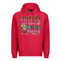 Cardinal coffee gives me nurse power Premium Hoodie - AdoDesignShop