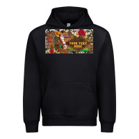 Black (preview)western turquoise gemstone horse cowhide leopard floral backg Urban Hoodie - Artiststas