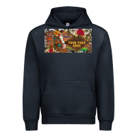 Navy (preview)western turquoise gemstone horse cowhide leopard floral backg Urban Hoodie - Artiststas