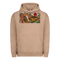 Pigment Burro (preview)western turquoise gemstone horse cowhide leopard floral backg Urban Hoodie - Artiststas