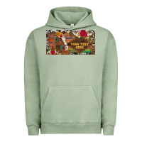 Pigment Oil Green (preview)western turquoise gemstone horse cowhide leopard floral backg Urban Hoodie - Artiststas