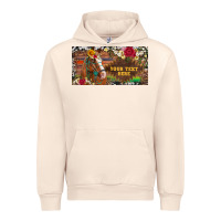 Sandshell (preview)western turquoise gemstone horse cowhide leopard floral backg Urban Hoodie - Artiststas