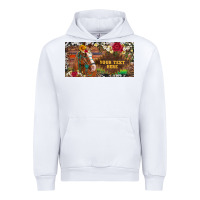 White (preview)western turquoise gemstone horse cowhide leopard floral backg Urban Hoodie - Artiststas