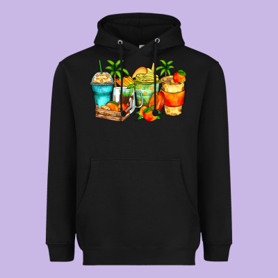 Mango Farm Fresh Coffee Cups Heavyweight Hoodie Designed By Zillion Design Studio