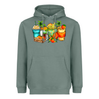 Sage mango farm fresh coffee cups Heavyweight Hoodie - Zillion Design Studio