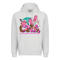 Dove Grey cna certified nursing assistant Premium Hoodie - AdoDesignShop