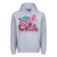 Heather Grey cna certified nursing assistant Premium Hoodie - AdoDesignShop