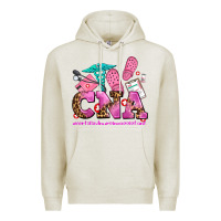 Oatmeal Heather cna certified nursing assistant Premium Hoodie - AdoDesignShop