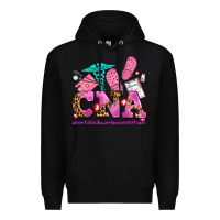 Black cna certified nursing assistant Premium Hoodie - AdoDesignShop