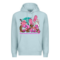 Blue Mist cna certified nursing assistant Premium Hoodie - AdoDesignShop