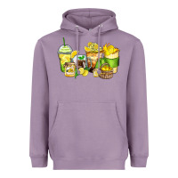Lavender lemon farm fresh coffee cups Heavyweight Hoodie - Zillion Design Studio