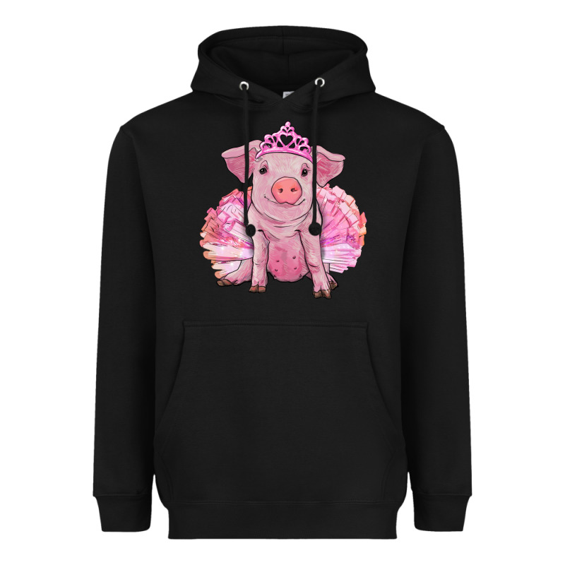 Balerina Pig With Tutu Heavyweight Hoodie by RanaPortraitStore | Teevron