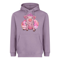 Lavender balerina pig with tutu Heavyweight Hoodie - RanaPortraitStore