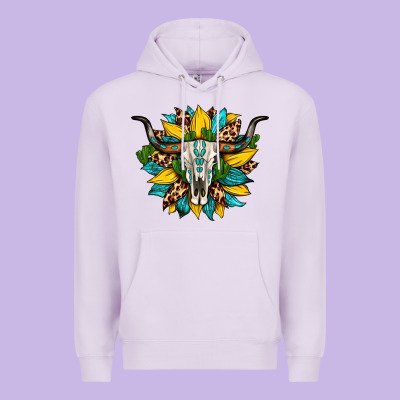 Bull Skull Gemstone Cactus Leopard Sunflower Premium Hoodie Designed By Artiststas