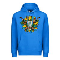 True Royal bull skull gemstone cactus leopard sunflower Premium Hoodie - Artiststas