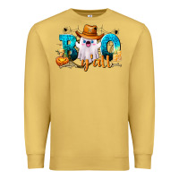 Antique Gold Boo Y'all Premium Sweatshirt - texasbilliewilder