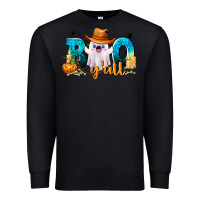Black Boo Y'all Premium Sweatshirt - texasbilliewilder