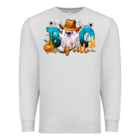 Dove Grey Boo Y'all Premium Sweatshirt - texasbilliewilder
