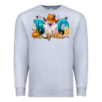 Heather Grey Boo Y'all Premium Sweatshirt - texasbilliewilder
