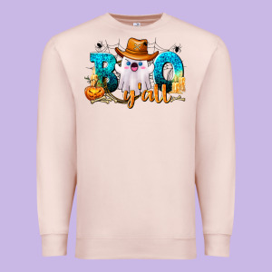 Boo Y'all Premium Sweatshirt Designed By Texasbilliewilder