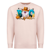Pale Pink Boo Y'all Premium Sweatshirt - texasbilliewilder