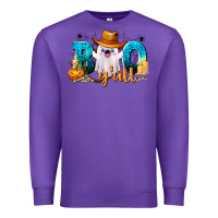 Purple Boo Y'all Premium Sweatshirt - texasbilliewilder
