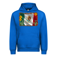 Cobalt mexico flag sunflower cactus Urban Hoodie - AdoDesignShop