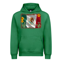 Emerald mexico flag sunflower cactus Urban Hoodie - AdoDesignShop