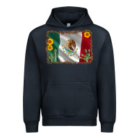 Navy mexico flag sunflower cactus Urban Hoodie - AdoDesignShop