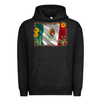 Pigment Black mexico flag sunflower cactus Urban Hoodie - AdoDesignShop